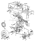 Page C Diagram and Parts List for 136M679G724 1996 MTD Lawn Tractor