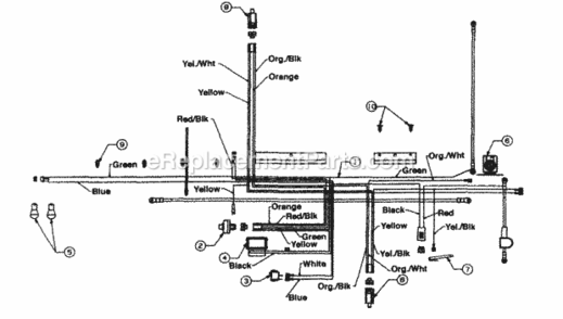Page F Diagram and Parts List for 136M695G352 1996 MTD Lawn Tractor