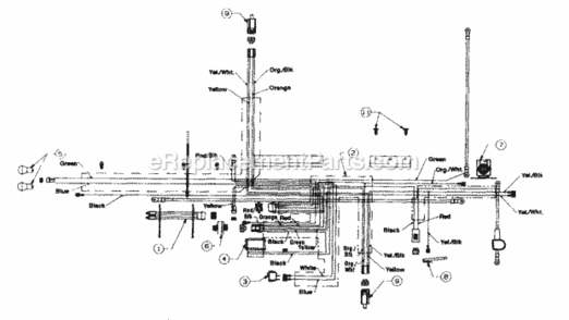 Page G Diagram and Parts List for 136M695G352 1996 MTD Lawn Tractor