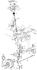 Page J Diagram and Parts List for 136S675G141 1996 MTD Lawn Tractor
