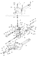 Page H Diagram and Parts List for 137-320-077 1987 MTD Lawn Tractor