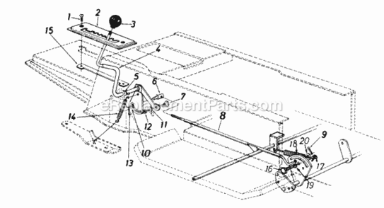 Page C Diagram and Parts List for 137-665-000 1987 MTD Lawn Tractor