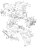 Page B Diagram and Parts List for 137-692-977 Style 2 -1987 MTD Lawn Tractor