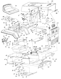 Page F Diagram and Parts List for 137-723-196 1987 MTD Lawn Tractor