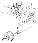 Page J Diagram and Parts List for 13705C 1986 MTD Lawn Tractor