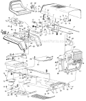 Page C Diagram and Parts List for 13735-7 1987 MTD Lawn Tractor