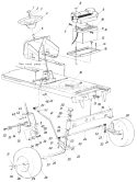 Page F Diagram and Parts List for 13735-7 1987 MTD Lawn Tractor