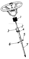 Page H Diagram and Parts List for 13735-7 1987 MTD Lawn Tractor