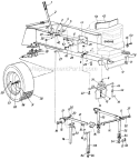 Page F Diagram and Parts List for 13735-9 1989 MTD Lawn Tractor