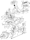 Part Location Diagram of 17359 MTD Lower Frame