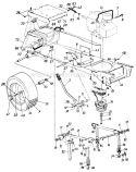 Page G Diagram and Parts List for 13765-9 1989 MTD Lawn Tractor