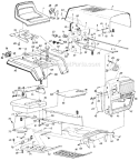 Page D Diagram and Parts List for 13785-7 1987 MTD Lawn Tractor