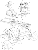 Page G Diagram and Parts List for 13785-7 1987 MTD Lawn Tractor