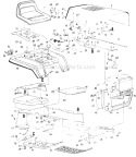 Page D Diagram and Parts List for 13785-8 1988 MTD Lawn Tractor
