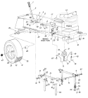 Page F Diagram and Parts List for 13785C 1986 MTD Lawn Tractor