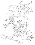 Page E Diagram and Parts List for 13785S 1985 MTD Lawn Tractor