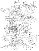 Page D Diagram and Parts List for 138-506-029 1988 MTD Lawn Tractor