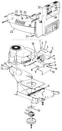 Part Location Diagram of 16787 MTD Hood