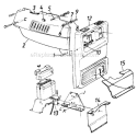 Part Location Diagram of 16831 MTD Heat Shield