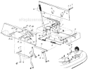 Page E Diagram and Parts List for 138-654-000 1988 MTD Lawn Tractor