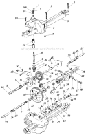 Page G Diagram and Parts List for 138-654-000 1988 MTD Lawn Tractor