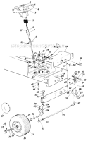Page F Diagram and Parts List for 138-664-029 1988 MTD Lawn Tractor
