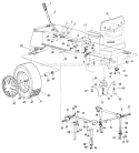 Part Location Diagram of 734-1025 MTD Hub Cap (Chrome)