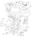 Page E Diagram and Parts List for 504-327 1989 MTD Lawn Tractor