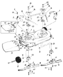 Page F Diagram and Parts List for 139-322-033 73527 -1989 MTD Lawn Tractor
