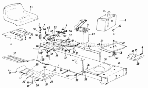 Page D Diagram and Parts List for 139-652-169  MTD Lawn Tractor