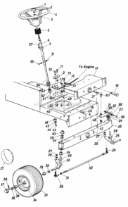 Page E Diagram and Parts List for 139-652-169  MTD Lawn Tractor