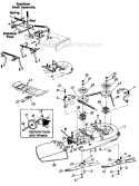 Page A Diagram and Parts List for 139-652F016 1990 MTD Lawn Tractor
