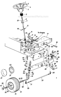 Page C Diagram and Parts List for 139-652F016 1990 MTD Lawn Tractor