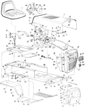 Page B Diagram and Parts List for 752-206 1989 MTD Lawn Tractor