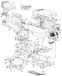Page D Diagram and Parts List for 139-784-401 1989 MTD Lawn Tractor