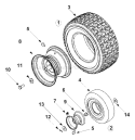Page N Diagram and Parts List for 13A-344-701  MTD Lawn Tractor