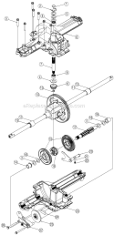 Part Location Diagram of 961-0001 MTD Brake Asm.