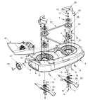 Part Location Diagram of 831-1032 MTD Chute Deflector: Deck, Deep Plastic