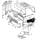Page G Diagram and Parts List for 13A5453F033 1997 MTD Lawn Tractor