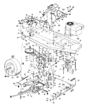 Page J Diagram and Parts List for 13A5453F733 1998 MTD Lawn Tractor