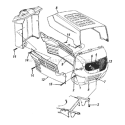 Page F Diagram and Parts List for 13A5453F733 1998 MTD Lawn Tractor