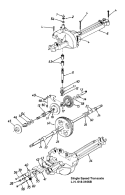 Page H Diagram and Parts List for 13A5453F733 1998 MTD Lawn Tractor