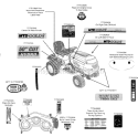Page F Diagram and Parts List for 13AA625P307 2009 MTD Lawn Tractor