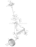 Part Location Diagram of 738-04263 MTD Shaft-steering .62