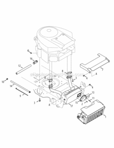 Engine_Accessories Diagram and Parts List for 13AA925P004 2010 MTD Lawn Tractor