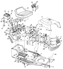 Page G Diagram and Parts List for 13AC450F704 1997 MTD Lawn Tractor