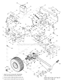 Page B Diagram and Parts List for 13AD688G300 2003 MTD Lawn Tractor