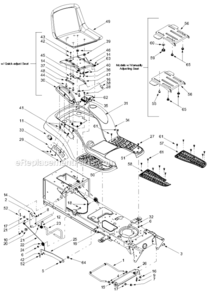 Page B Diagram and Parts List for 13AF618G726  MTD Lawn Tractor