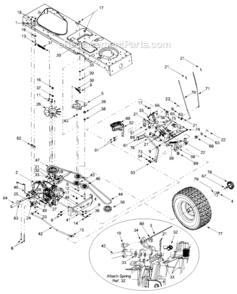 Page D Diagram and Parts List for 13AF618G726  MTD Lawn Tractor