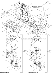 Page F Diagram and Parts List for 13AF618G726  MTD Lawn Tractor